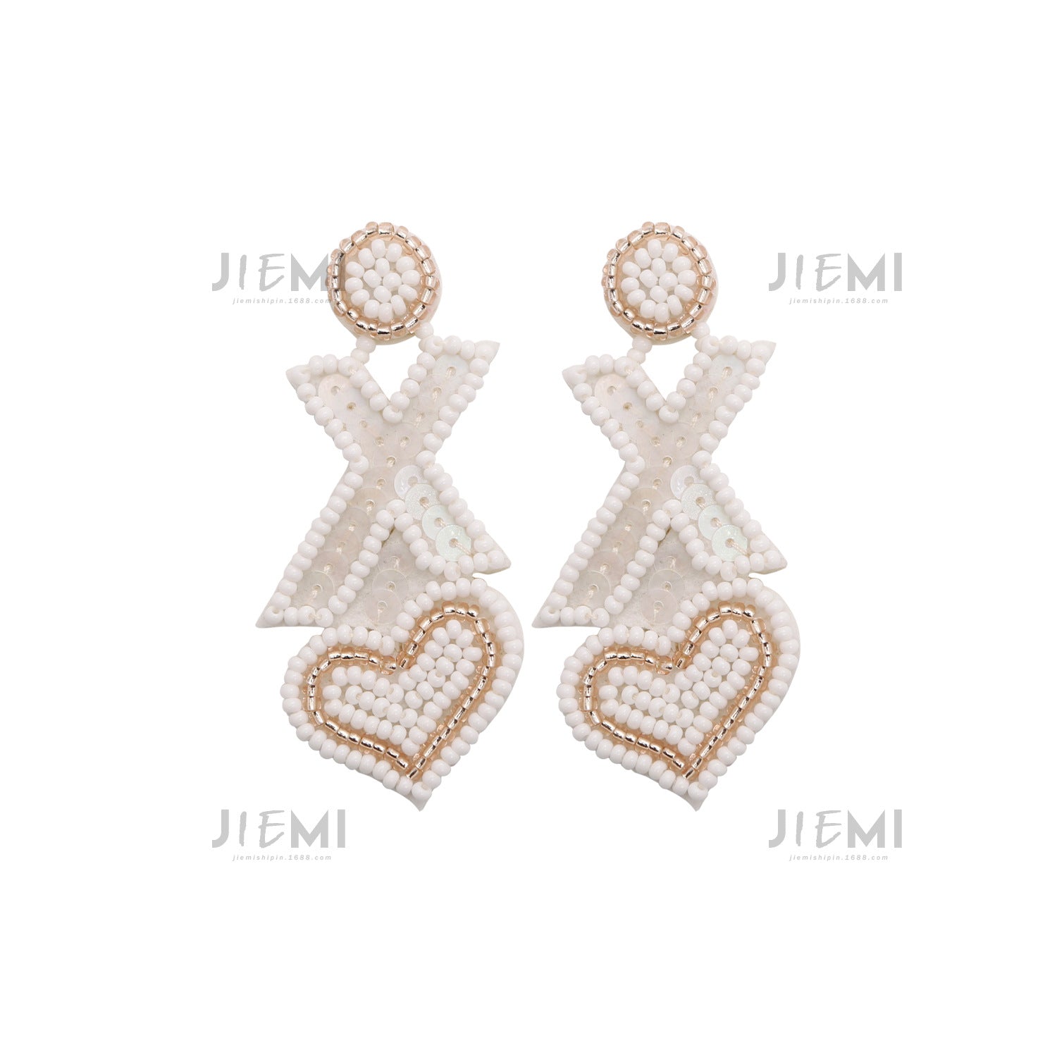 Wholesale Valentine's Day Letter XOXO Love Rice Ball Earrings